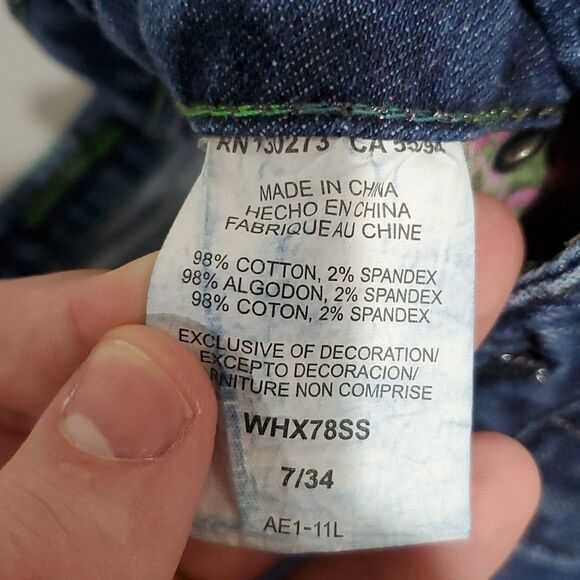 WRANGLER rock 47 31x32 ultra low rise dark wash bootcut jeans - Picture 7 of 8